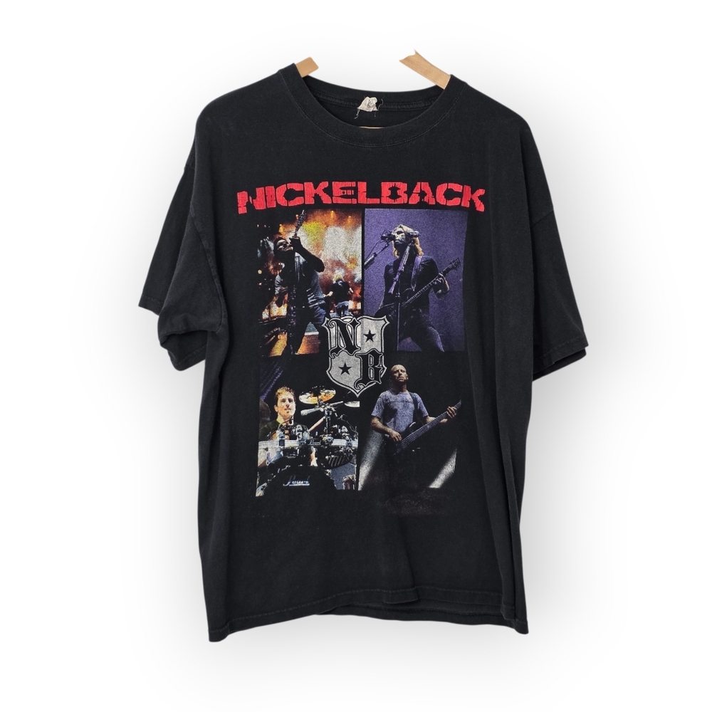Vintage Nickelback Darkhorse Concert Tour Band T Shirt Blue Anvil Tag XL